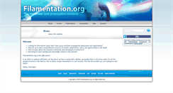 Desktop Screenshot of filamentation.org