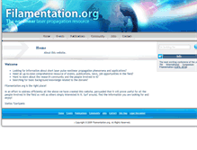 Tablet Screenshot of filamentation.org